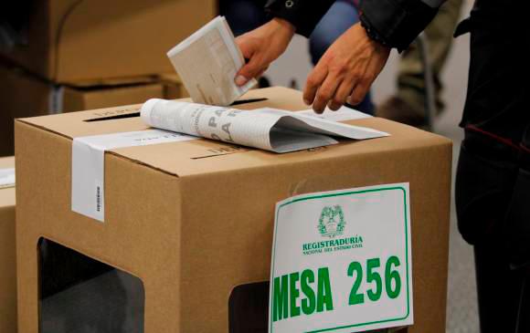 Mesa votación