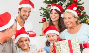 Familia en Navidad